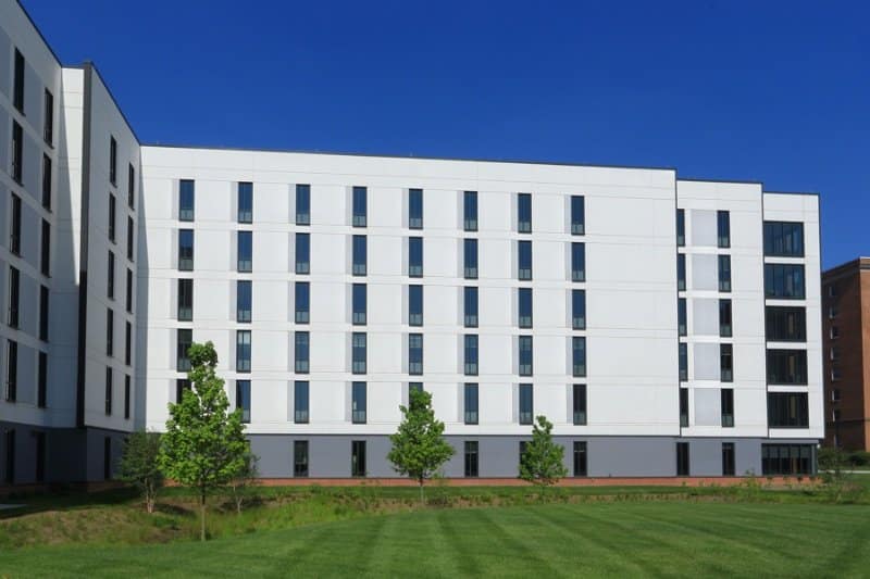 Bradleigh Applications Inc EIFS Construction at University of Maryland New On-Campus Housing and Dining